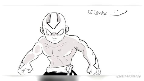 Aang Drawing Timelapse Avatar State Youtube
