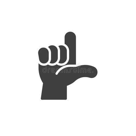 Loser Hand Sign Vector Icon Stock Vector Illustration Of Graphics