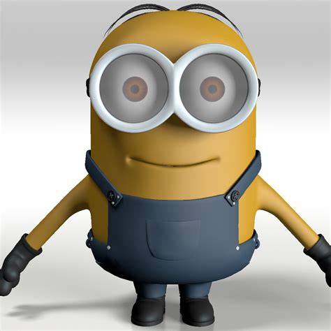 3d Minion Character Rigged Model Turbosquid 1282189
