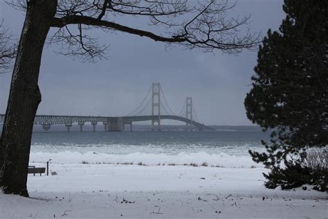 Michigan Exposures The Mackinac Bridge In December