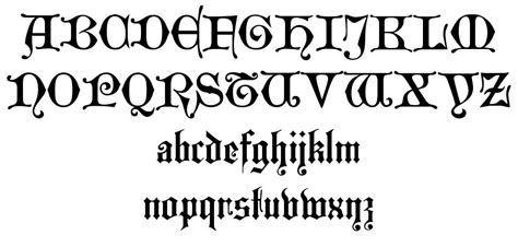 Westminster Gotisch Schriftart Zum Kostenlosen Download