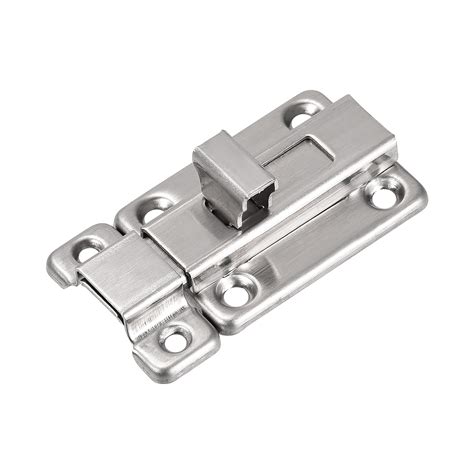 2 Sliding Latch Lock Stainless Steel Brushed