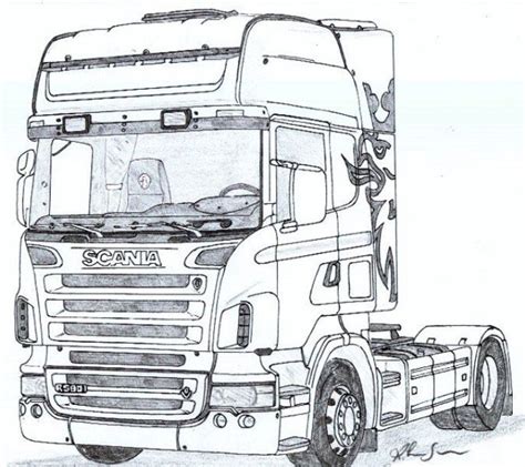 Ein weiteres bild von ausmalbilder auto mercedes: Malvorlagen Lkw Scania