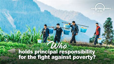 who holds principal responsibility for the fight against poverty
