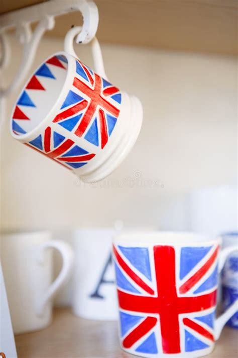 British Union Jack Flag Of The United Kingdom Waving In The Wind With