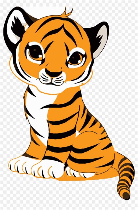 Cartoon Tiger Cub Cute Tiger Drawing Easy Kopler Mambu