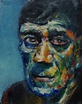 Portrait of Oskar Kokoschka | Expressionist portrait, Portrait painting ...