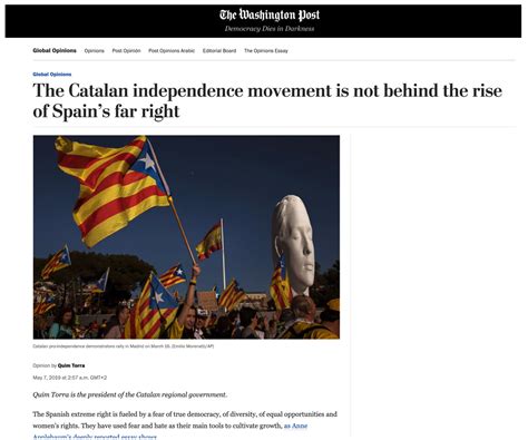 The Catalan Independence Movement Is Not Behind The Rise Of Spains Far