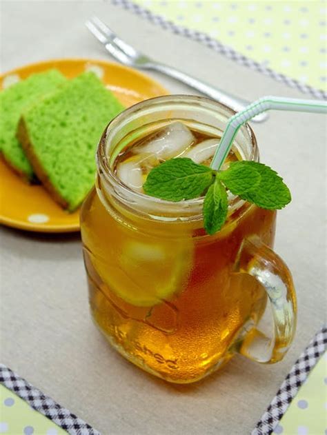 Homemade Mint Iced Tea Veronicas Healthy Living