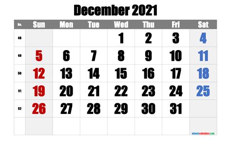 Free Printable Calendar 2021 December Free Premium Free Printable