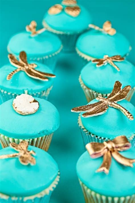 Turquoise Cupcakes Aqua Turquoise Gold Pinterest Turquoise