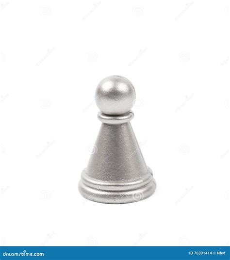 Silver Pawn Chess Figure Isolated Stock Photo Image Of Piece Check