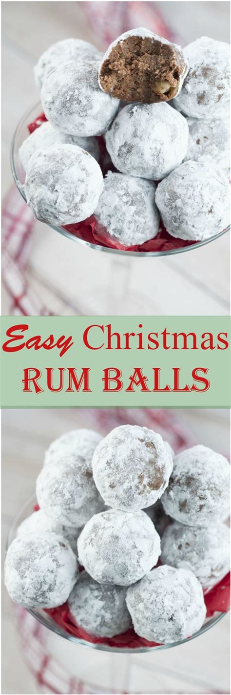 Easy Christmas Rum Balls Wishes And Dishes