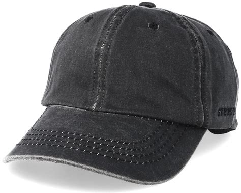 Baseball Cap Black Adjustable Stetson Caps Hatstore Co Uk