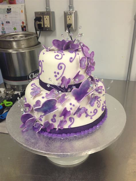 Purple Butterfly Cake Fairy Birthday Cake Purple Butterfly Cake