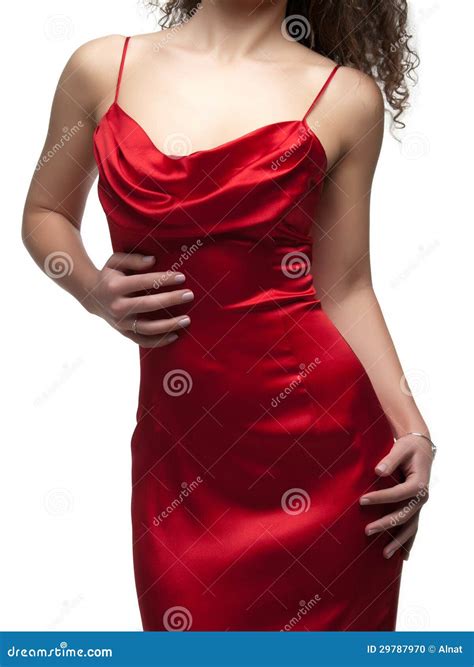 Red Dress Stock Photo Image Of Studio White Fashion 29787970