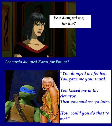 Leo Dumped Karai For Emma By Apriloneil1984 On Deviantart