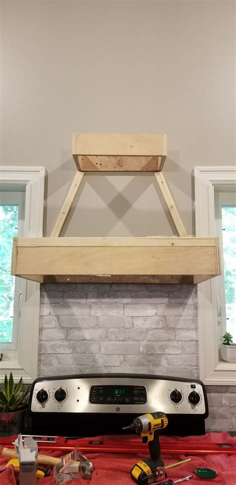 Diy Rustic Range Hood The Homemade Abode