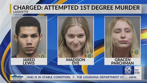 Three Arrested For Attempted First Degree Murder After Lafayette Shooting