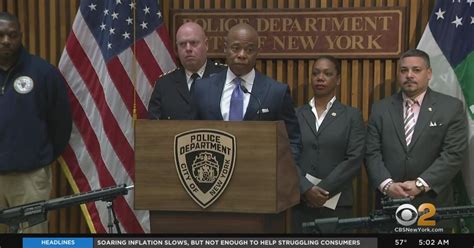 Mayor Police Commissioner Fed Up With Nyc Gun Violence Cbs New York