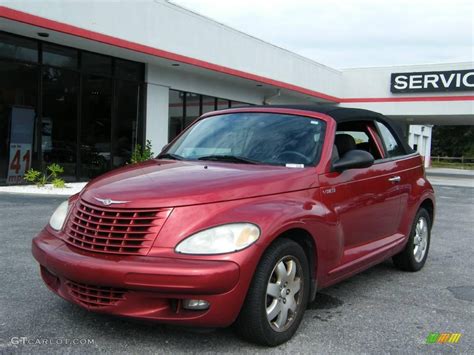2005 Inferno Red Crystal Pearl Chrysler Pt Cruiser Touring Convertible