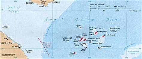 China Map Of Paracel Islands And Triton Island China Sea Cia Image