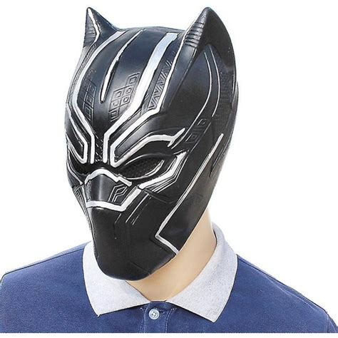 Avengers Siyah Panter Maske Hood Lateks Maske Parti Kost M Fiyat