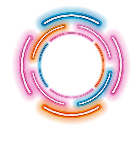 Multicolored Circle Glow Light Effect Png Image Png Mart