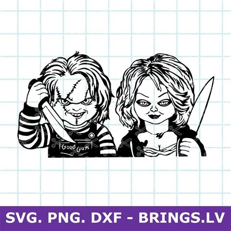 Chucky And Tiffany Svg Chucky Svg Horror Movie Svg Halloween Svg