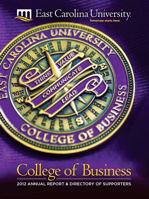 College Of Business Annual Report 2012 By East Carolina University Issuu