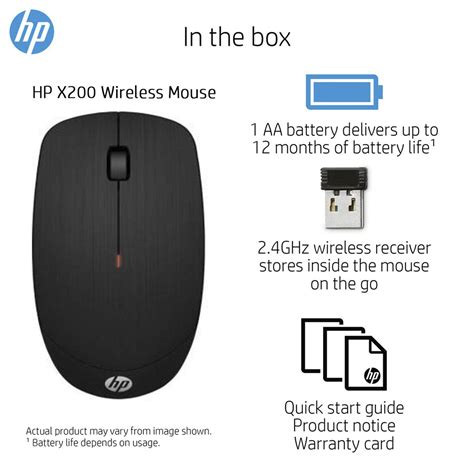 Hp X200 Wireless Optical Mouse Pc Mouse Lulu Kuwait