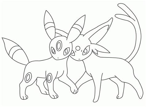 21 Desenhos Do Pokémon Umbreon Para Imprimir E Colorir