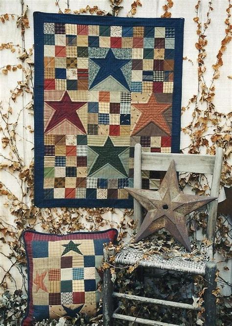Quilted Wall Hanging Country Patriotic Quilts Quilts Primitive Quilts