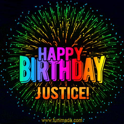 New Bursting With Colors Happy Birthday Justice  And Video With
