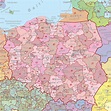 Europe Postcode Wall Map : XYZ Maps
