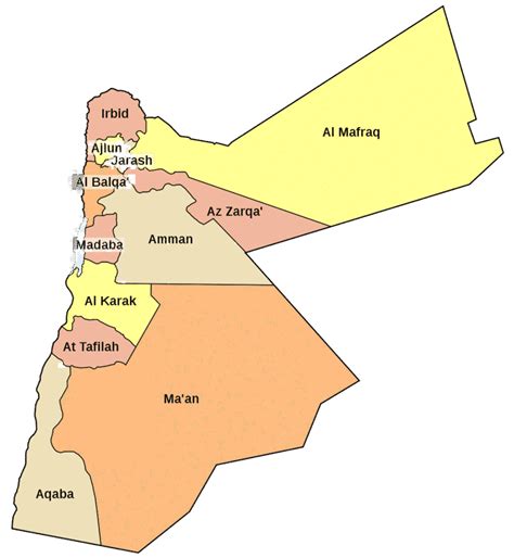 Jordânia Mapas Geográficos Da Jordânia Geografia Total™