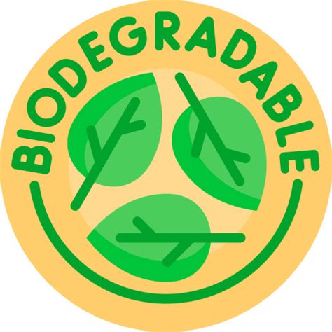 Biodegradable Detailed Flat Circular Flat Icon