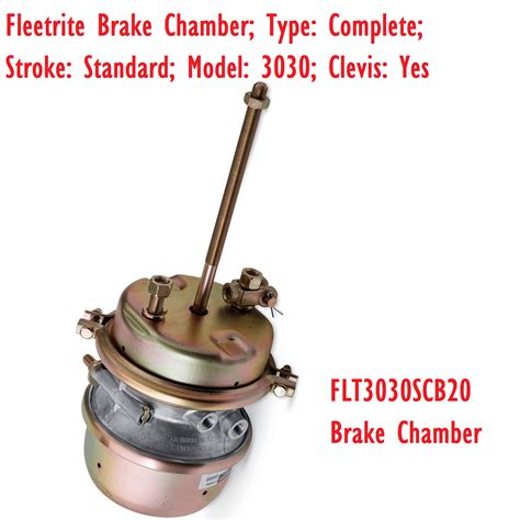 Genuine Oem Fleetrite 3030 Maxi Brake Chamber Flt3030scb20 With Clevis Kit Std Ebay