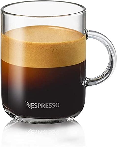 Nespresso Vertuo Coffee Mug Set 2 X 390 Ml Incl 2 Spoons Glass Cups