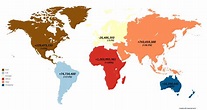 World Population growth by continents | Map, Geography map, Fertility rate