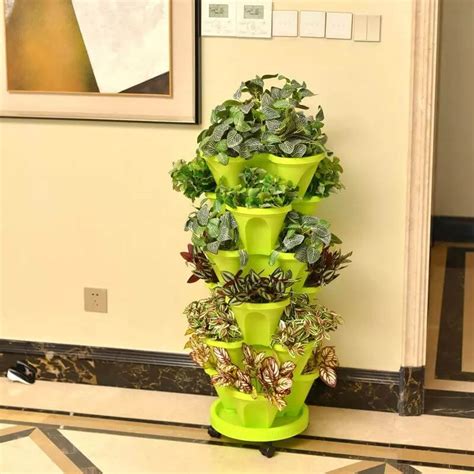 Stand Stacking Planters Strawberry Planting Pots Sageholm