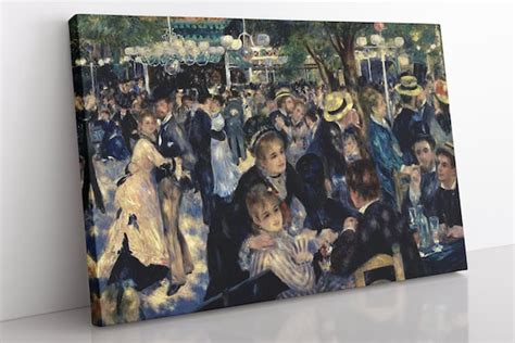 Pierre Auguste Renoir Dance At Moulin De La Galette Canvas Etsy