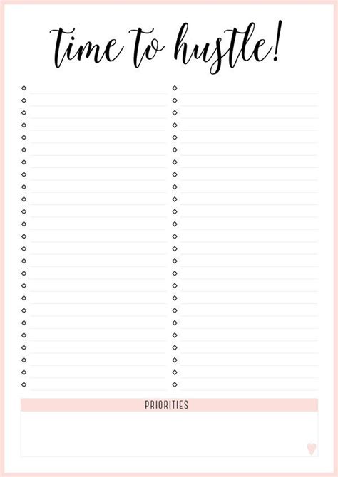 Printable Organization Sheets To Help Get Your Life Together To Do