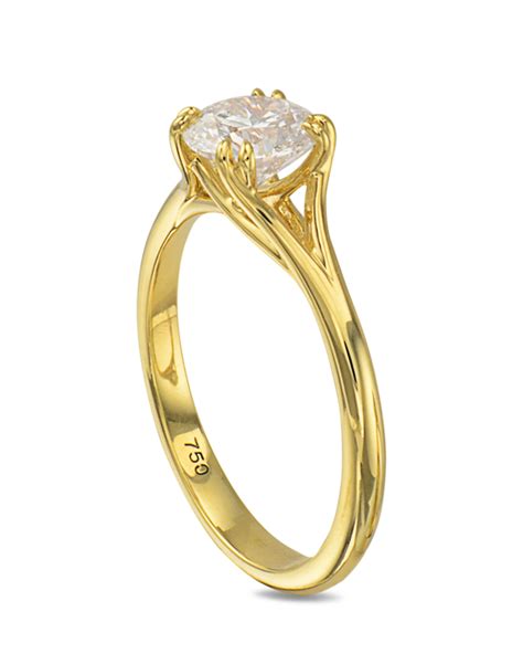 Yellow Gold Diamond Engagement Ring Turgeon Raine