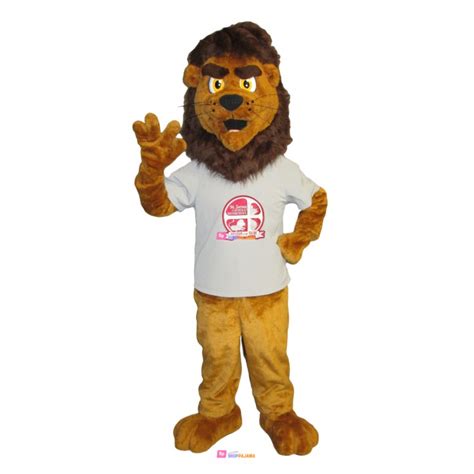 Energetic Lion Of High School Mascot Costume