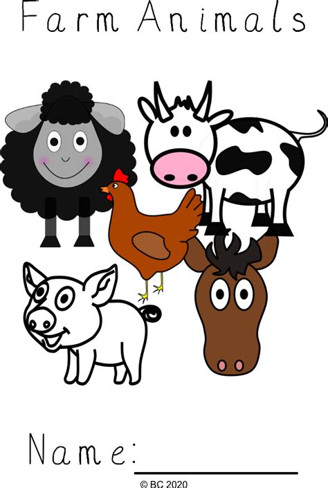 Farm Animals Colour And Draw Booklet Teacha