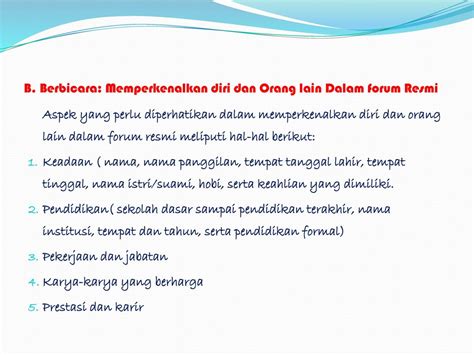 Contoh Perkenalan Diri Bahasa Indonesia