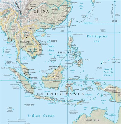 Southeast asia is a vast subregion of asia, roughly described as geographically situated east of the indian subcontinent, south of china, and northwest of australia. southeast asia maps
