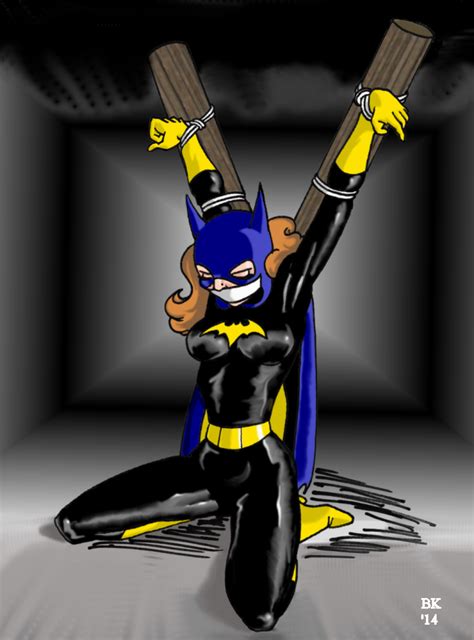 Bound Batgirl By Grouchom On Deviantart