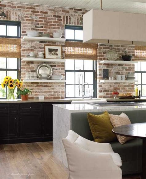 Just Love A Bare Brick Wall Modern Kitchen Diner Stylish Kitchen New